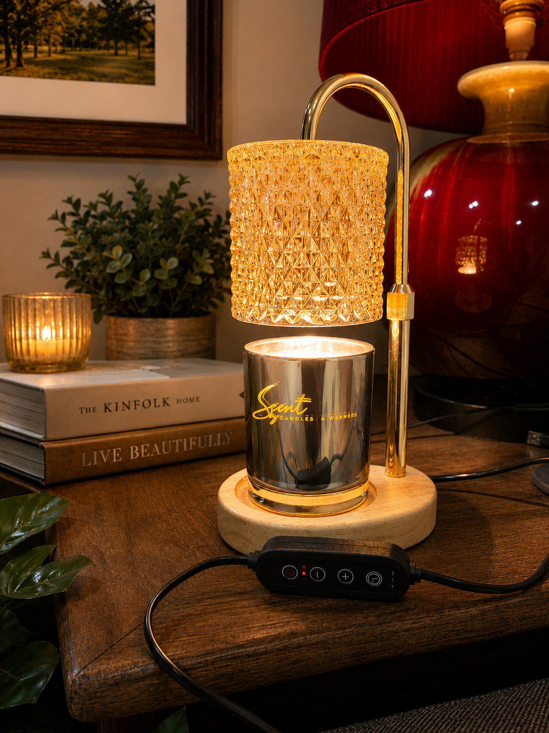 Crystal Glow Candle Warmer Lamp