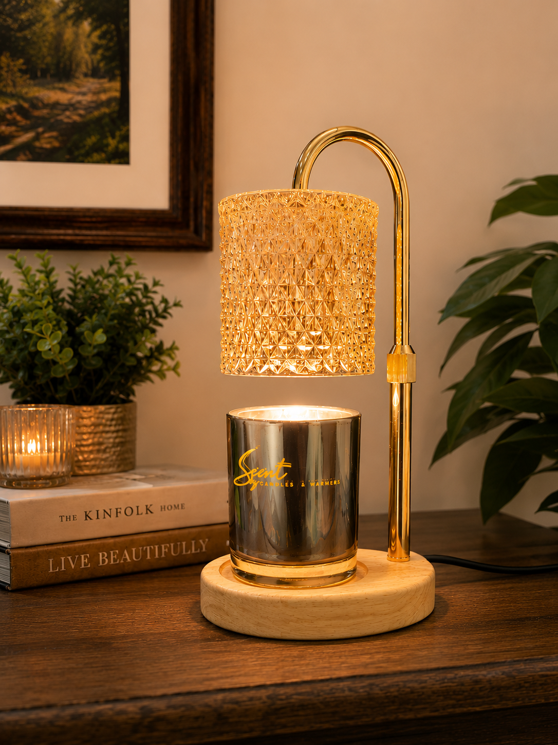 Crystal Glow Candle Warmer Lamp